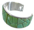 Silver Turquoise Well-Built Southwestern Cuff Bracelet CX49892